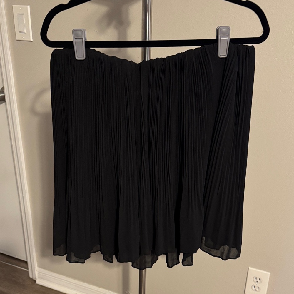 torrid Black Pleated Circle Skirt with Elastic Waist